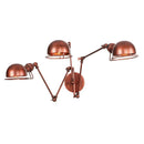 Axyaa Nostalgic Double Arm Wall Lamp for Rustic Decor