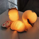 Axyaa LED Cartoon Book Lamp: Creative USB Foldable Reading Light for Children
