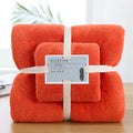 Axyaa Luxury Coral Fleece Towel Set - Super Absorbent & Soft - 2pcs - 70x140cm, 35x75cm