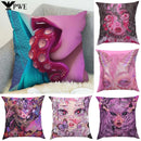 Axyaa Decorative Pillow Covers for Home Bed Car 45*45 Cushion Cases
