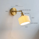 Axyaa Nordic LED Ceramic Wall Sconce Light for Bedroom Living Room Fixtures
