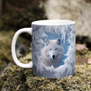 Axyaa Wolf Dog Beer Coffee Mug Cute Animal Ceramic Gift Cup