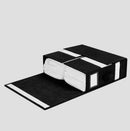 Axyaa Bed Sheet Set Organizer Box with Window - Closet Storage for Bedding and Blankets