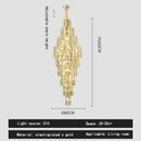 Axyaa Luxury Crystal Chandelier for Villa Living Room and Spiral Staircase