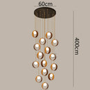 Axyaa LED Pendant Light for Modern Home Decor and Staircase Chandeliers