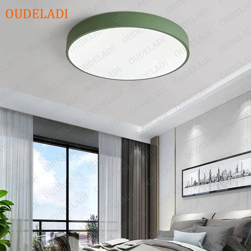 Axya Colorful Round LED Ceiling Light for Living Room Bedroom Children's Room