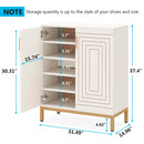 Axyaa Shoe Cabinet: 20-Pair Modern Shoe Storage with Doors