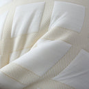 Axyaa Knitted Cotton Neck Pillow for Adults, Soft Cervical Bed Cushion, Neck Health Support