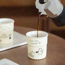Axyaa Cute Cat Illustrations Ceramic Latte Mug