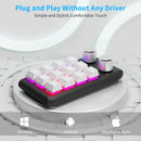 Axyaa 12-Key Macro Custom Mechanical Keyboard with Hot-swap, Bluetooth, and USB Connectivity