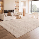 Axyaa Plush Cream Style Bedroom Carpet: Soft, Thick, Anti-Slip Floor Mat, Living Room Rug