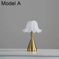 Axyaa Wireless Flower Lamp: Dimmable Decorative Desk Light