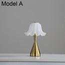 Axyaa Wireless Flower Lamp: Dimmable Decorative Desk Light