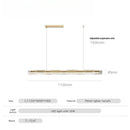 Axyaa Minimalist Long Strip Pendant Light for Full Spectrum Bar Lighting