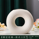 Axyaa Nordic Art Ceramic Vase Creative Hydroponic Dried Flower Plug White Ornament