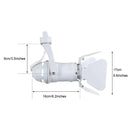 Axyaa LED Artwork Track Lighting Fixture, White Rail Lamp, Adjustable Vintage Industrial Spotlights