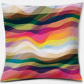 Rainbow Square Pillowcase by Axyaa: Home & Car Decor Accent