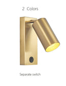 Axyaa Black Brass LED Wall Sconce, Nordic Art Lighting for Corridor, Aisle - Wall Lamp Fixtures