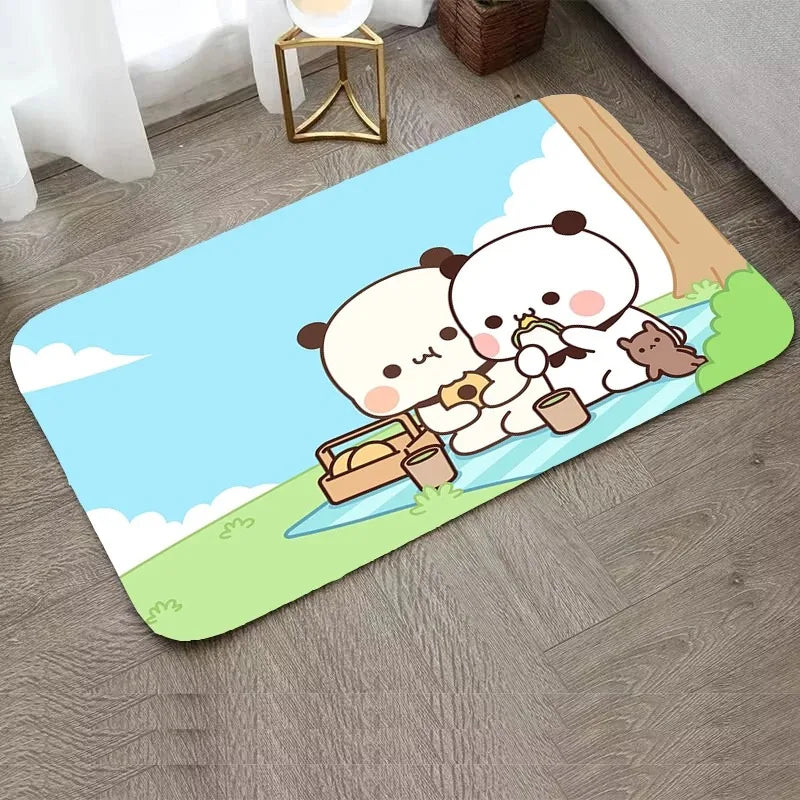 Axyaa Bear Carpet Entrance Mat - Water-Absorbent & Anti-Slip Home Decor