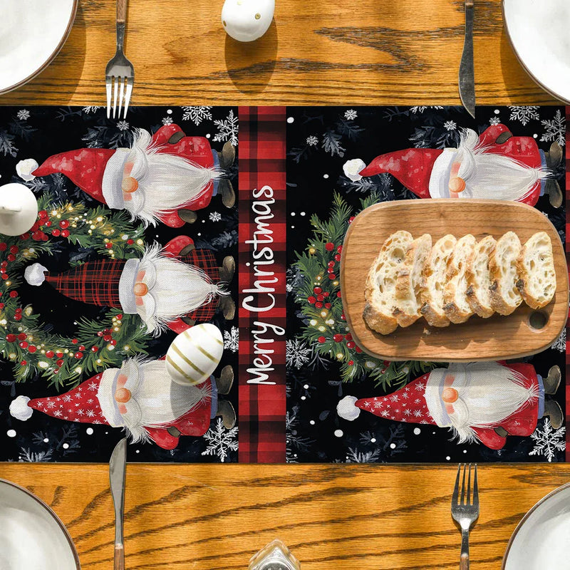 Axyaa Christmas Fir Berry Table Runner