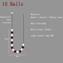 Axyaa Dimmable Pearl Necklace Chandelier Pendant Lights for Living Room