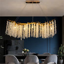 Axyaa Gold Branch Crystal Chandelier - Modern Luxury Hanging Chandeliers