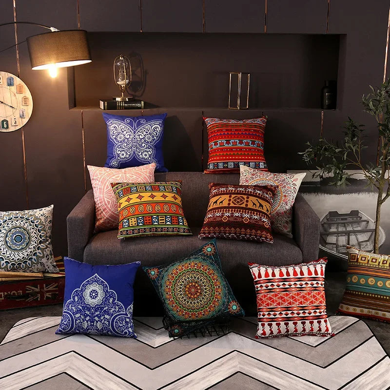 Axyaa Vintage Turkish Bohemia Pillowcase Cover Ethnic Persian Pattern