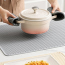 Silicone Sink Mat Drying Rack Pad Heat Resistant Organizer for Axyaa Kitchen