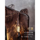 Axyaa Modern Art Glass Table Lamp - All Copper, Energy Efficient