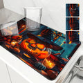 Axyaa Halloween Jack-o-Lantern Wizard Hat Absorbent Drying Mat