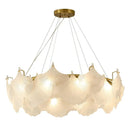 Axyaa Luxury Cream Glass Pendant Lamp for Living Room, Bedroom, Dining Room