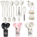 Axyaa Silicone Kitchen Utensils Set - Non-stick Heat Resistant Cooking Tools