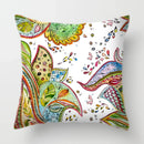 Tropical Plants Parrot Feather Cushion Cover for Sofa by Axyaa