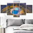 Axyaa Kelimutu Crater Lake Nature Canvas Wall Art Home Decor Print