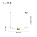 Axyaa Nordic LED Pendant Lights: Stylish Pearl Necklace Chandelier for Home Decor