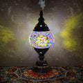Axyaa Turkish Mosaic Table Lamp: Handcrafted Vintage Art Deco Bedside Light
