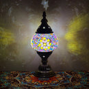 Axyaa Turkish Mosaic Table Lamp: Handcrafted Vintage Art Deco Bedside Light