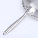 Axyaa Stainless Steel Non-Stick Frying Pan, Thick Flat Bottom Omelet Pan