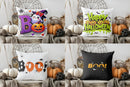Axyaa Cute Ghost and Pumpkin BOO Pillow Cover for Sofa and Bedroom