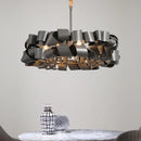Axyaa Modern Home Decor LED Pendant Light Chandeliers for Indoor Living and Dining Room
