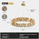 Axyaa Luxury Glass Chandelier: Modern Design for Living Room, Bedroom, Hotel, Bar Counter