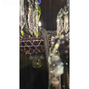 Axyaa Modern Crystal Chandelier for Living Room, Foyer, Hall, and Staircase