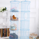 Axyaa 4 Grids Folding Clothes Storage Basket