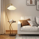 Axyaa Japanese Cloth Floor Lamp LED Warm Light Integrated Body Integration