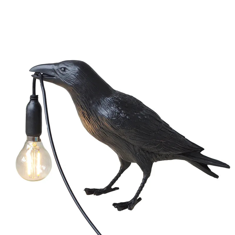 Axyaa Lively Bird Table Lamp Resin Home Decor Lighting Wall Fixture