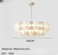 Axyaa Acrylic LED Pendant Chandelier for Home Decor Lighting