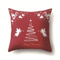 Axyaa Christmas Tree Throw Pillow Case - Festive Xmas Cushion Cover for Home Decor