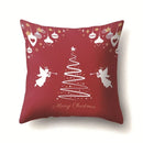 Axyaa Christmas Tree Throw Pillow Case - Festive Xmas Cushion Cover for Home Decor