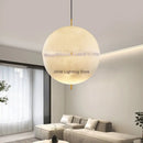 Axyaa Moon Pendant Chandelier: Elegant LED Lighting for High-end Home Décor