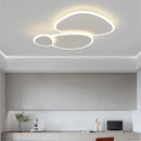 Axyaa Modern LED Ceiling Chandelier Lights for Home Decoration, Dimmable White Fixtures